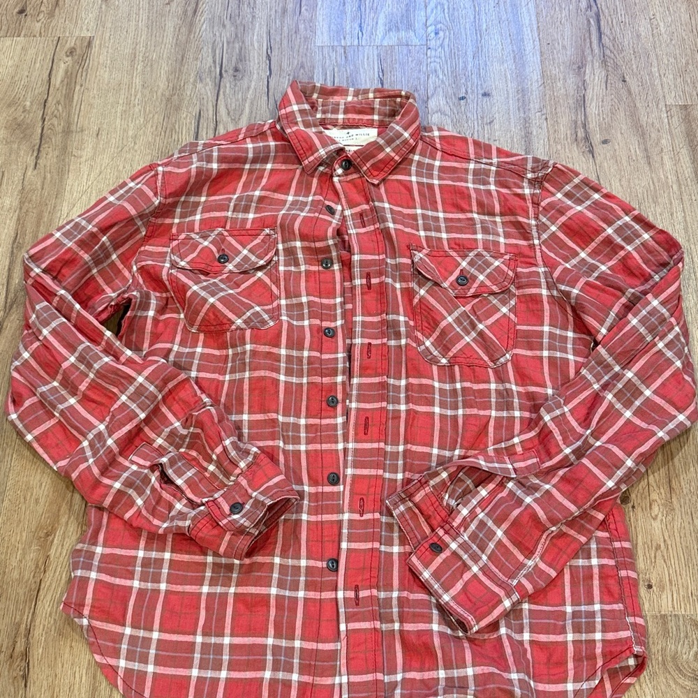 Imogene and Willie Red Plaid Button-Up Shirt